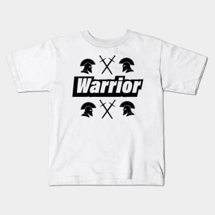 Warrior being a warrior text design Kids T-Shirt